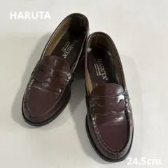 【HARUTA】ハルタ　ローファー24.5cm 卒業式入学式　新学期　ブラウン