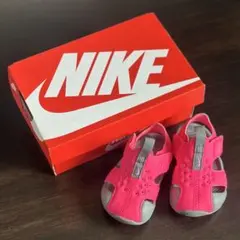 NIKE ピンク ベビーサンダル 8cm サンレイプロテクト2