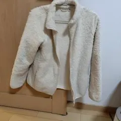 フリースジャケット クリーム色 150