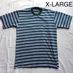 X-LARGE Tシャツ ボーダー 90s エクストララージ 古着