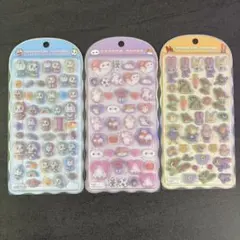 コットンパフィーシール　ズートピア　ベイマックス　ドラえもん　3種