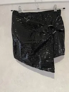 SHEIN スパンコール ショートパンツ ブラック XS