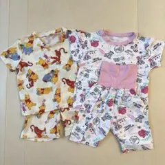 ベビー パジャマ プーさん エンジェルブルー 90cm