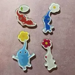 ピクミン キャラマグネッツ　マグネット4個まとめ売りセット