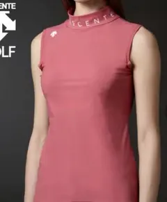 デサント ゴルフ スリーブレス シャツ モックネック ブラカップ付き