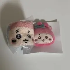 ちいかわ 古本屋 カニちゃん もこもこポーチ2 ヘアクリップ マイメロディー