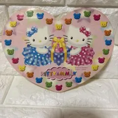 헬로 키티 & 미미 하트형 씰 산리오 2002년제