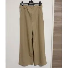 グローバルワーク パンツ ワイドパンツ ベージュ フリーサイズ