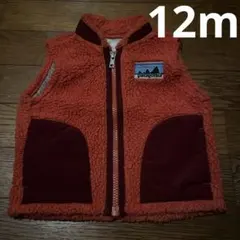 パタゴニア　ボアベスト　オレンジ　12m