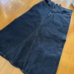 ダークデニム Mサイズ ロングスカートのサムネイル