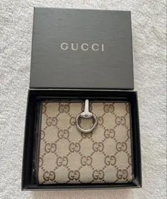 GUCCI GGキャンバス ホースビット 長財布 ブラック - メルカリ