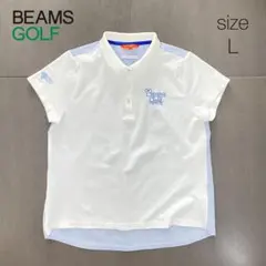 BEAMS GOLF カットバックポロシャツ 半袖 Lサイズ ホワイトのサムネイル