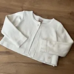 プティマイン　カーディガン　白