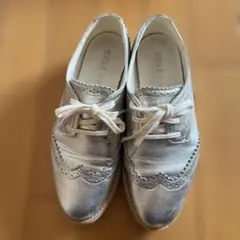 Cole Haan コールハーン　シルバー シューズのサムネイル