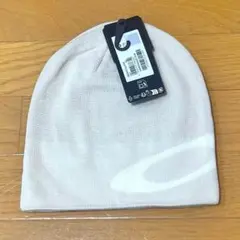 OAKLEY　ビーニー　リバーシブル　クリーム　メンズ 　オークリー　ニット帽白