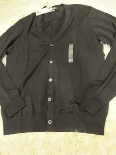 エクストラファインメリノウール カーディガン Lサイズ ブラック