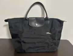 ロンシャン ハンドバッグ プリアージュクラブ Mサイズ　黒