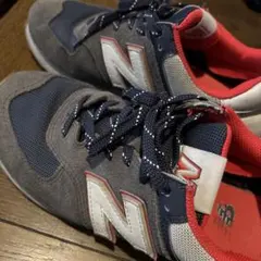 New Balance スニーカー グレー ネイビー レッド