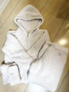 ジェラートピケ ルームウェア上下＋靴下セットくすみピンク 長袖 パジャマ