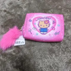 新品未開封ハローキティ ポーチ ピンク 仕切り付き
