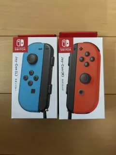 ニンテンドースイッチ　ジョイコン　ネオンブルー　ネオンレッド