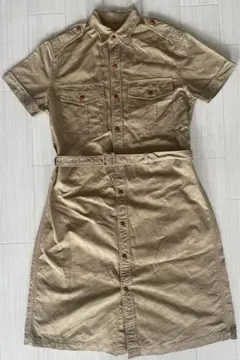 Haver Sack ハバーサック ベージュ 半袖ワンピース　コート サイズ0のサムネイル