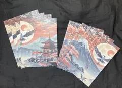 【ハンドメイド】和柄◆平袋◆まとめ売り8枚セット