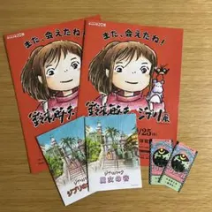 지브리 パーク 紙類 묶음 판매 パンフレット チラシ 鑑賞券