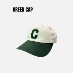 cotton cap 刺繍ロゴ 白 緑 コーチ アーカイブ vintage 希少のサムネイル