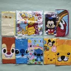 【新品未使用】ディズニー・スヌーピー キャラクターハンドタオルセット まとめ売り