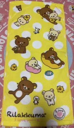 新品　リラックマ フェイスタオルのサムネイル