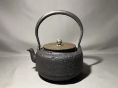 純銀製 如意鎖紋 環玉摘 湯沸 銀瓶 煎茶道具 - メルカリ
