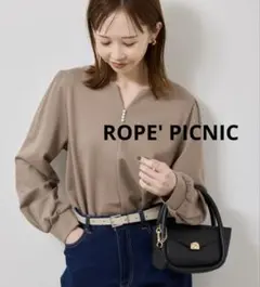 【新品】 ROPE' PICNIC パール付きポンチプルオーバー