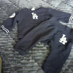 LAロゴ刺繍トレーナー・パンツセット