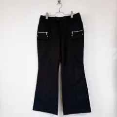 ノーブランド （76）カジュアルパンツ ズボン フレア　裏起毛