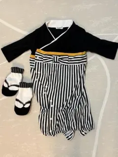 ベビー袴 ロンパース　50-70cm ソックス付