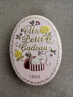 CÂLINE 猫と花のデザイン缶