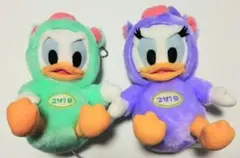 ドナルド デイジー 亥年 干支 2019 ぬいぐるみ バッジ セット