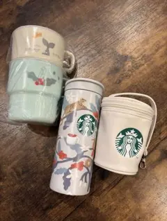 スターバックス福袋2026 ①ステンレタンブラー ②マグセット③ポーチ