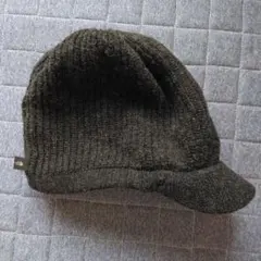 ニット　帽子　つば付き　THE NORTH FACE ブラック