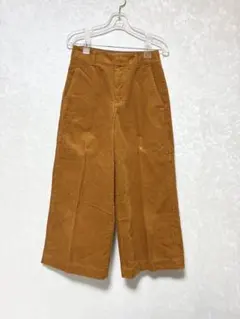 ユニクロ UNIQLOコーデュロイ ワイドパンツ キャメル