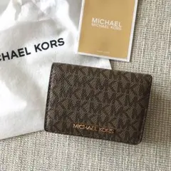 新品　マイケルコース MICHEAL KORS　三つ折り　財布　ブラウン