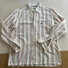 ストライプ長袖シャツ、crocodile