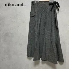niko and... ニコアンド グレンチェック　ラップスカート 3 M