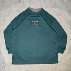 90’s vintage 刺繍 ラグランスウェット ビッグシルエット ノームコア