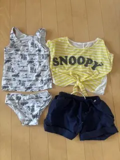 スヌーピー 水着4点セット 140cm