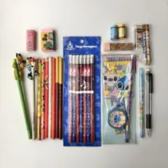 Disney ディズニー えんぴつ 消しゴム 他 文房具 まとめ売り