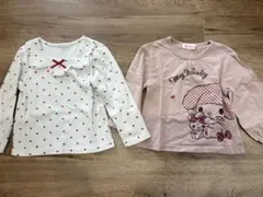 バースデイ　総柄ハートトップスとMy Melody長袖カットソー2点セット