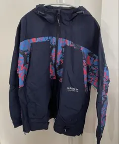 【最終値下げ！】adidas ナイロンジャケット ネイビー/ピンク