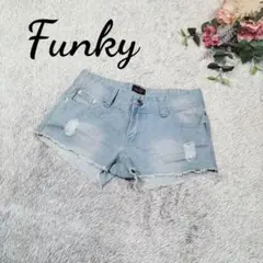 【ファンキー】ウェルズ株式会社 レディース ホットパンツ デニム ポケットあり